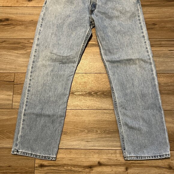 Men's Levis 505 Regular Fit Denim Jeans SZ 34x30 Blue Cotton Modern Red Tab - Picture 3 of 12
